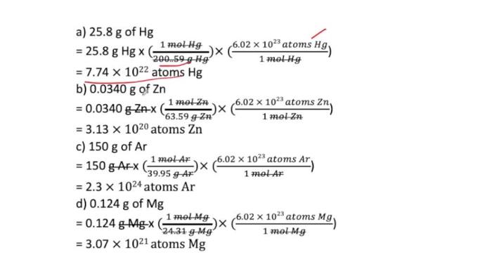 How many atoms are in 165 g of calcium