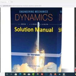 Engineering mechanics statics 8th edition solutions