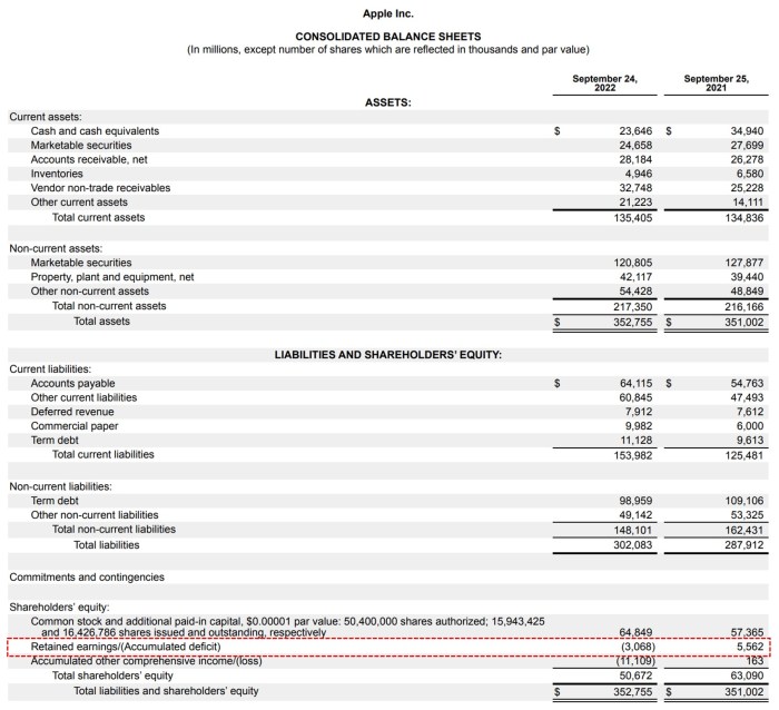 Earnings retained prior adjusted classified